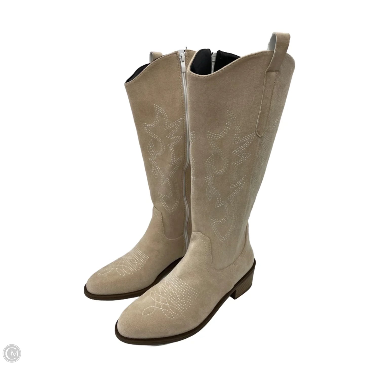 Boots Western By Clothes Mentor In Tan, Size: 9.5
