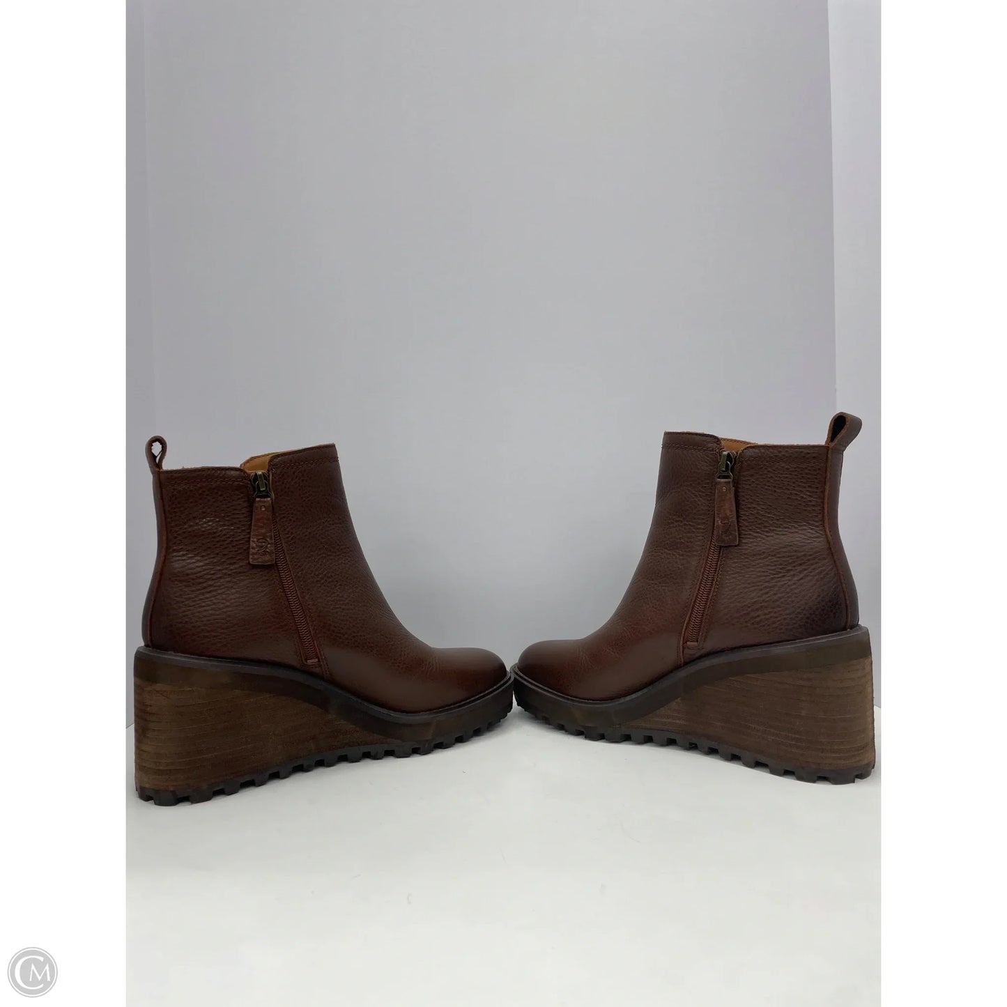 Boots Leather By Zodiac In Brown, Size: 9.5