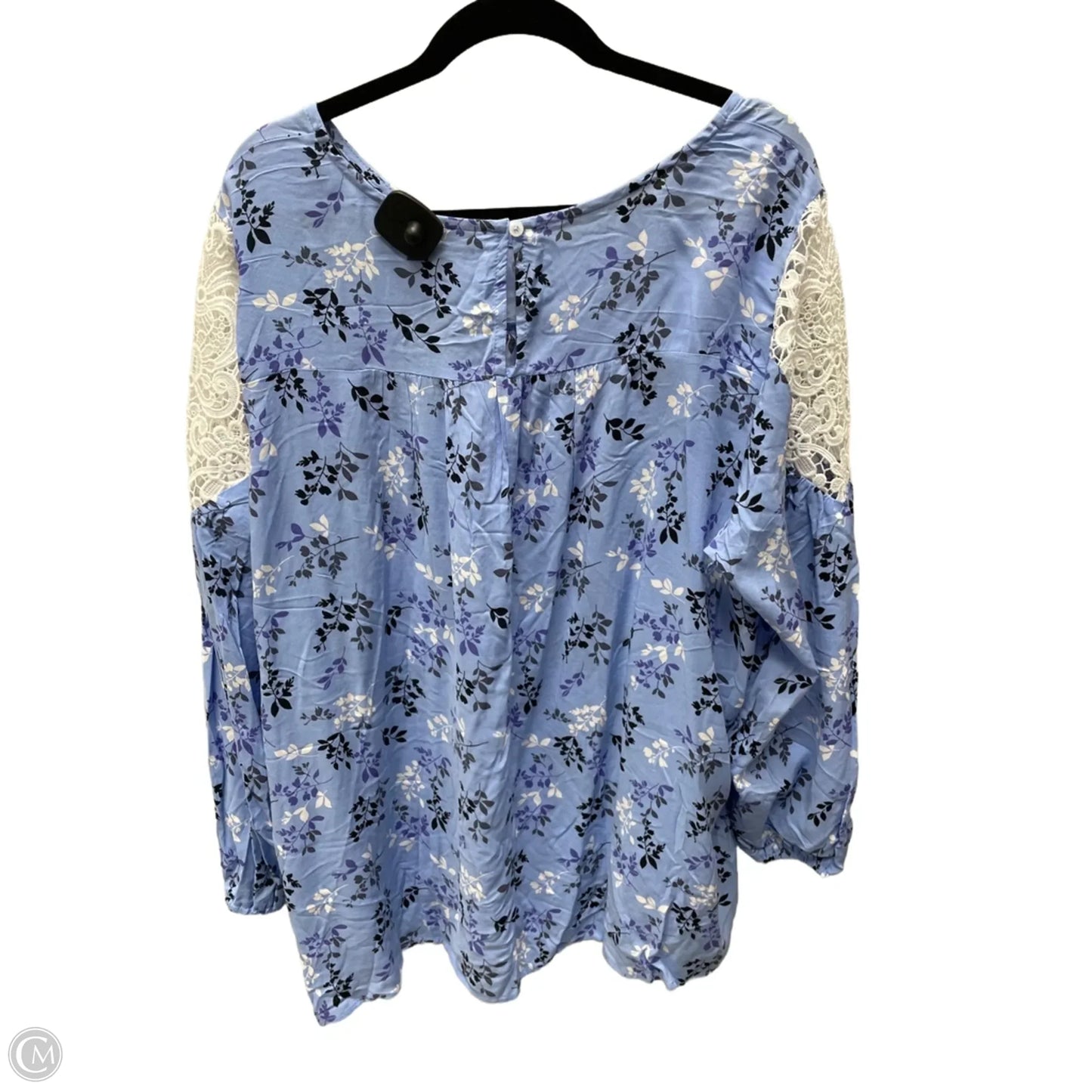 Top Long Sleeve By Lane Bryant In Floral Print, Size: 1x