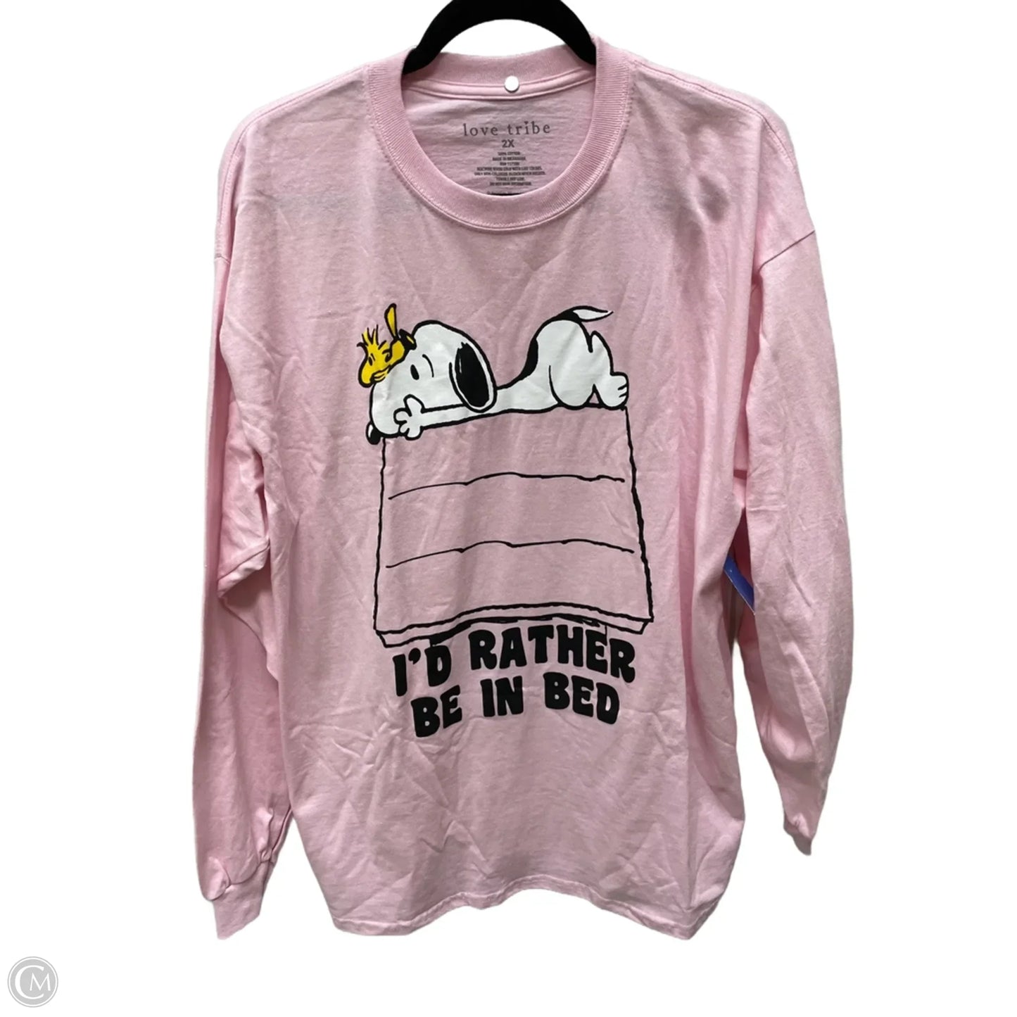 Top Long Sleeve By Clothes Mentor In Pink, Size: 2x