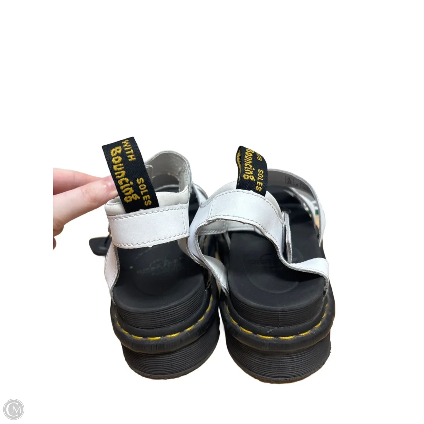 Sandals Heels Platform By Dr Martens In White, Size: 8