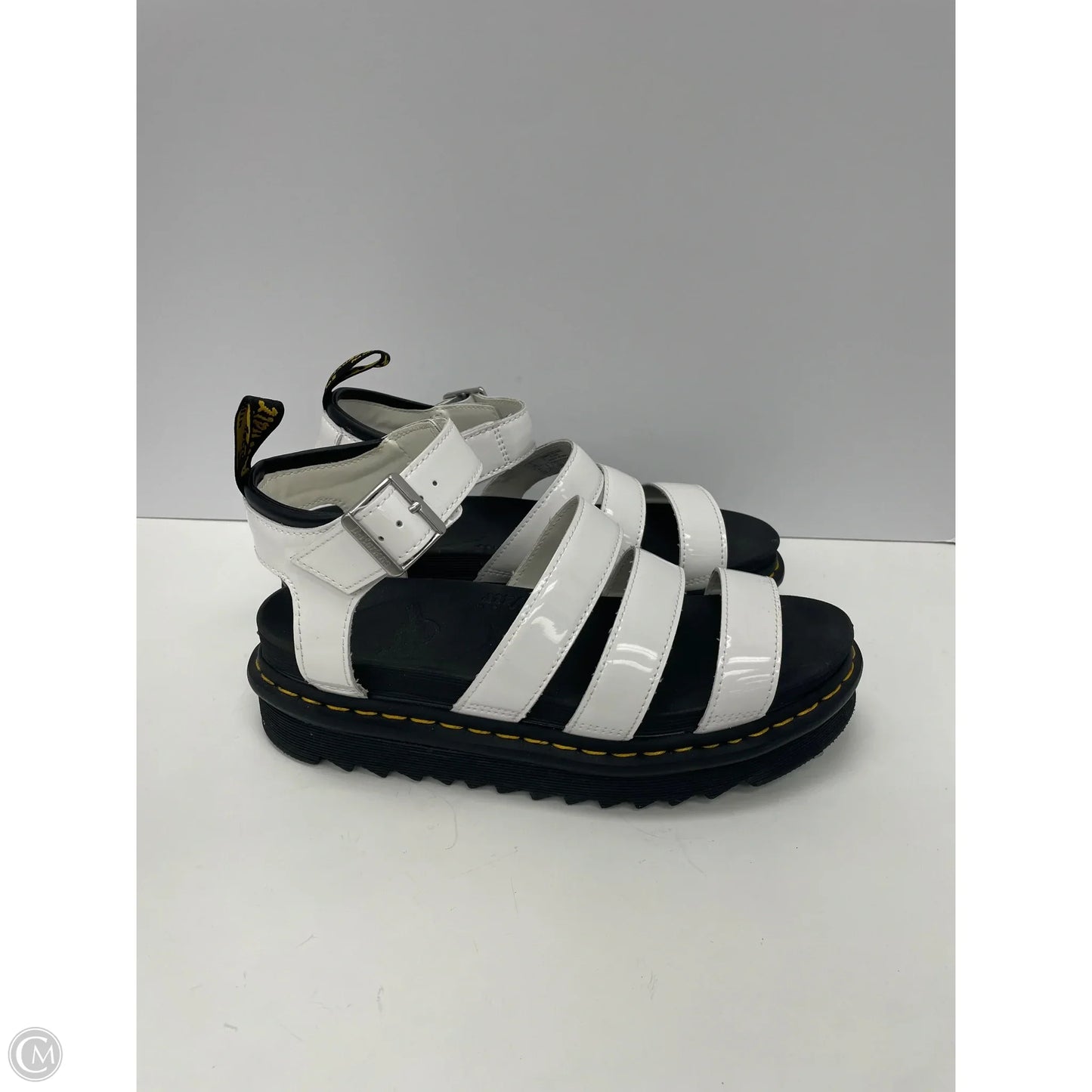 Sandals Heels Platform By Dr Martens In White, Size: 9
