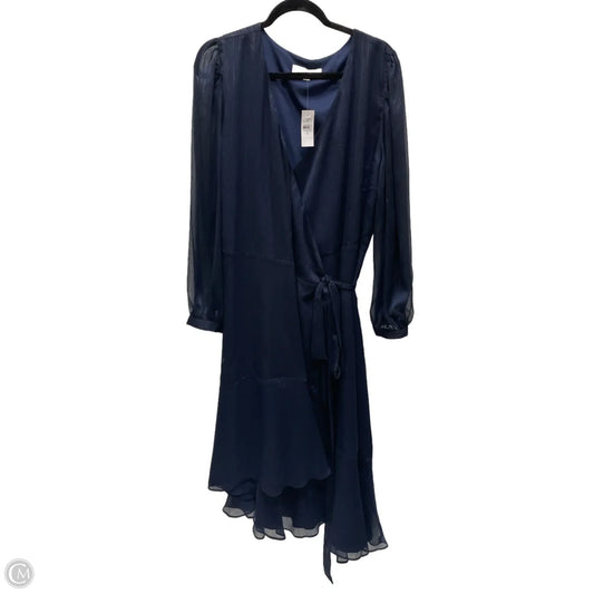 Dress Casual Midi By Loft In Navy, Size: 1x