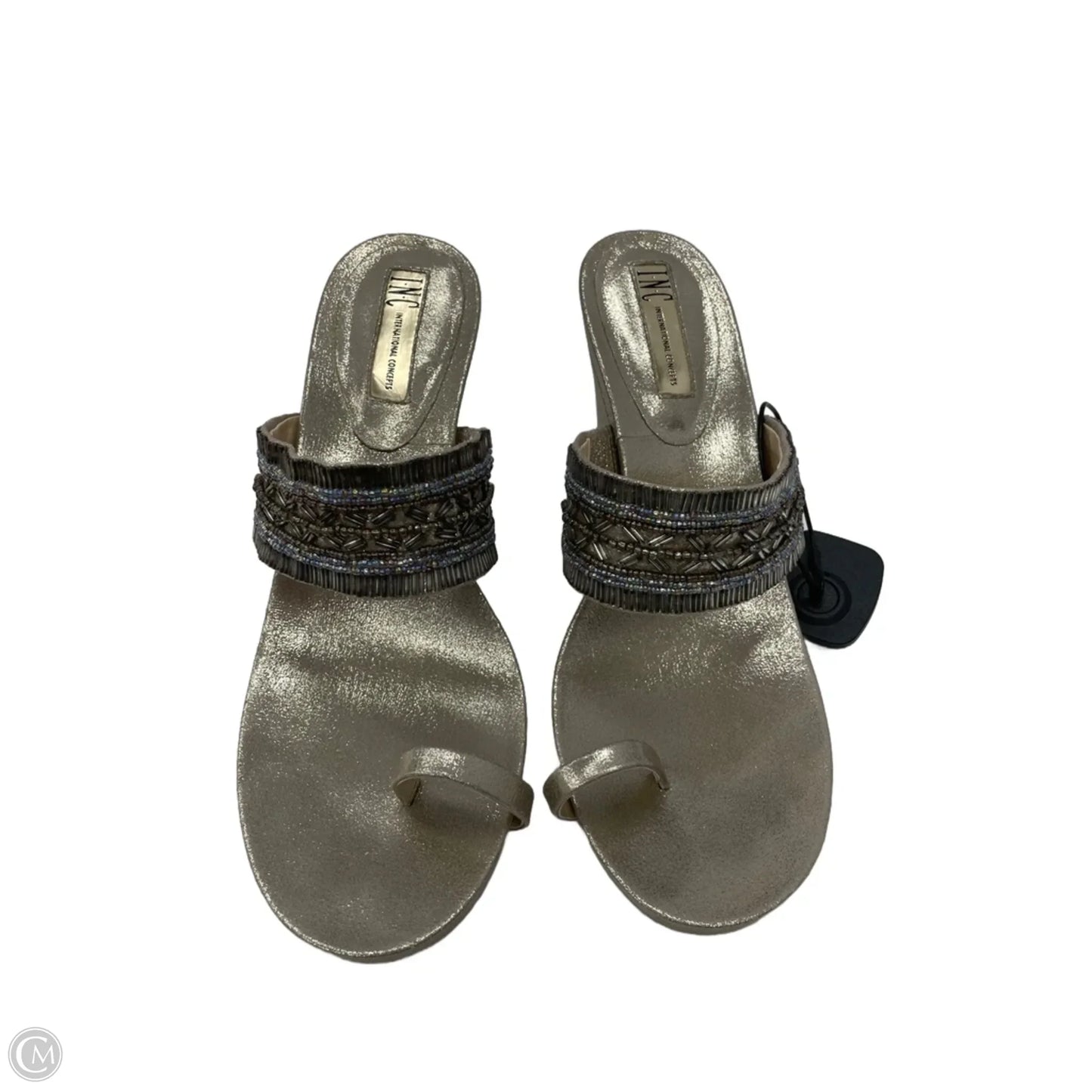 Shoes Heels Wedge By Inc In Gold, Size: 8.5