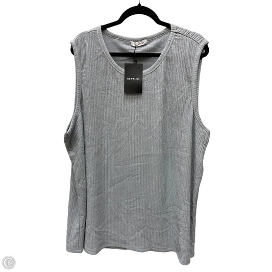 Top Sleeveless By Clothes Mentor In Blue, Size: 2x