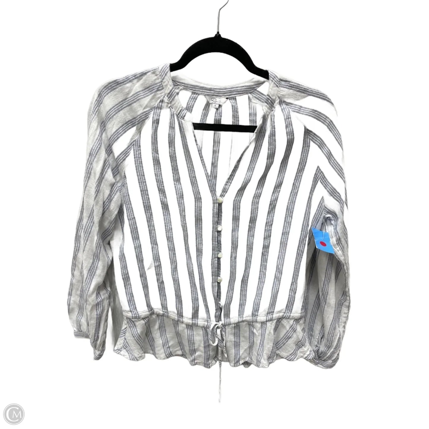 Top Long Sleeve By Rails In Striped Pattern, Size: S