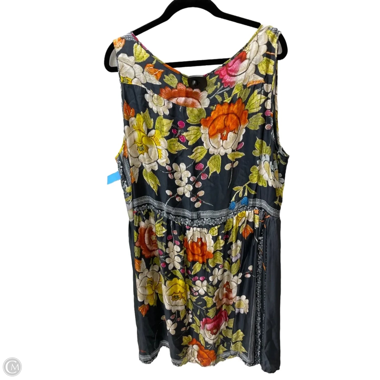 Dress Casual Short By Johnny Was In Floral Print, Size: 2x