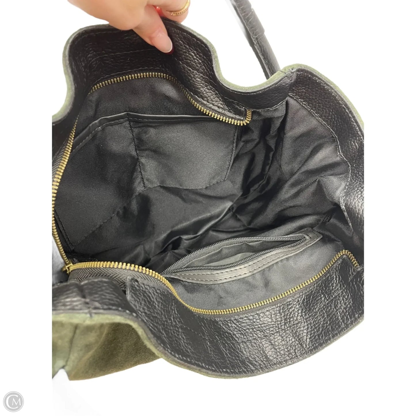 Handbag Leather By Cmc, Size: Large