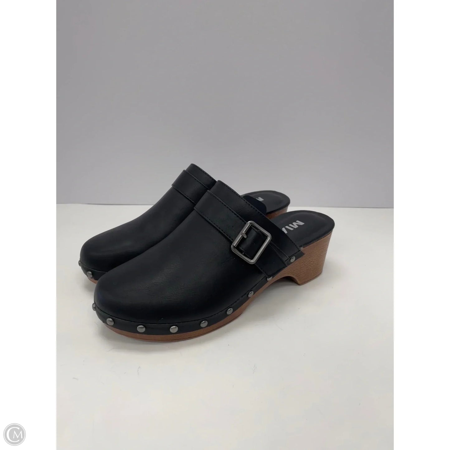 Shoes Heels Block By Mia In Black & Brown, Size: 8.5