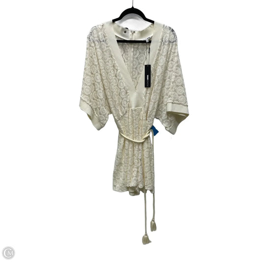 Romper By Fashion Nova In Cream, Size: 2x