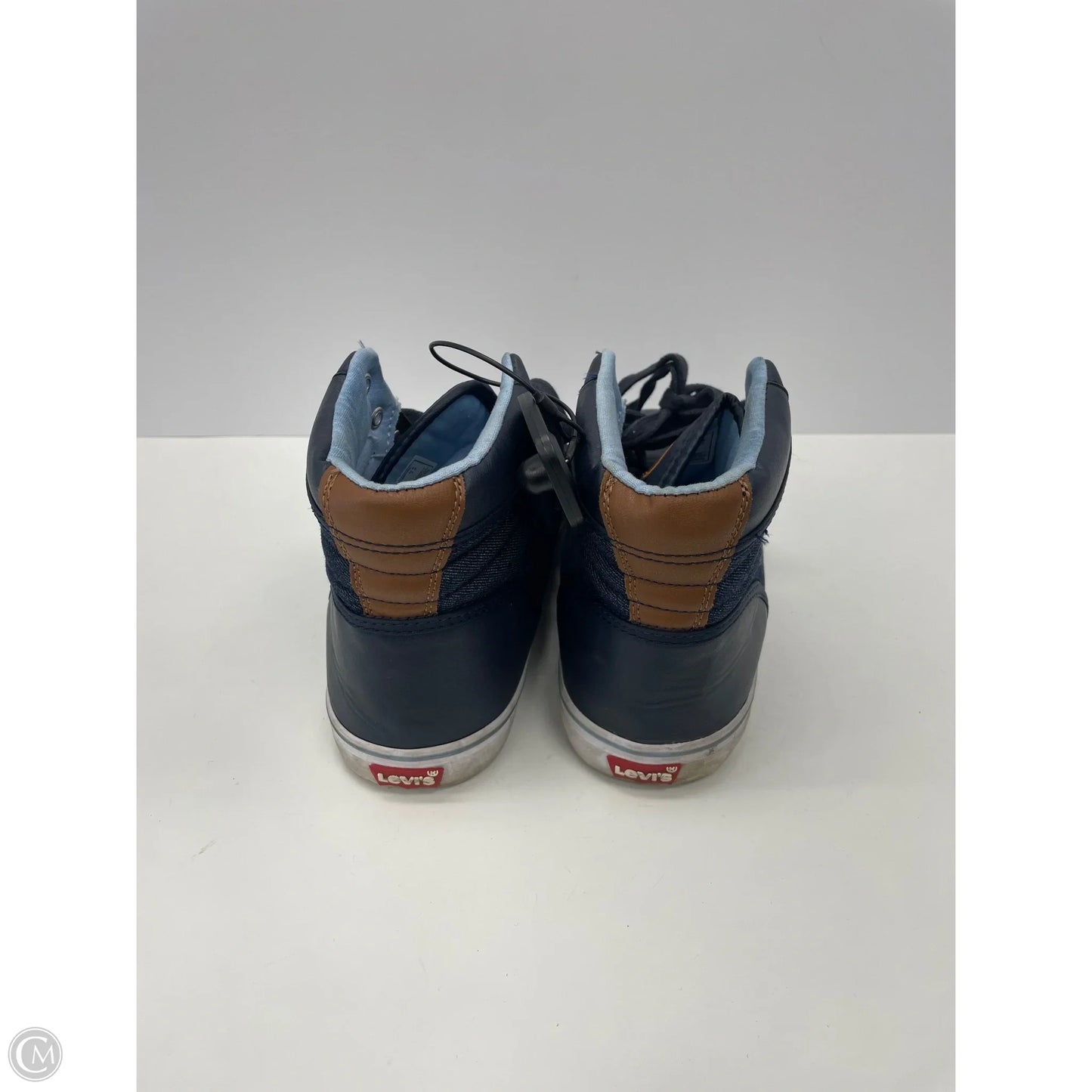 Shoes Sneakers By Levis In Blue Denim, Size: 10