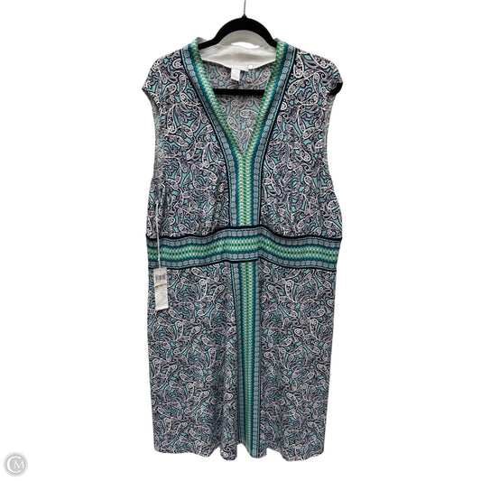 Dress Casual Short By London Times In Floral Print, Size: 3x
