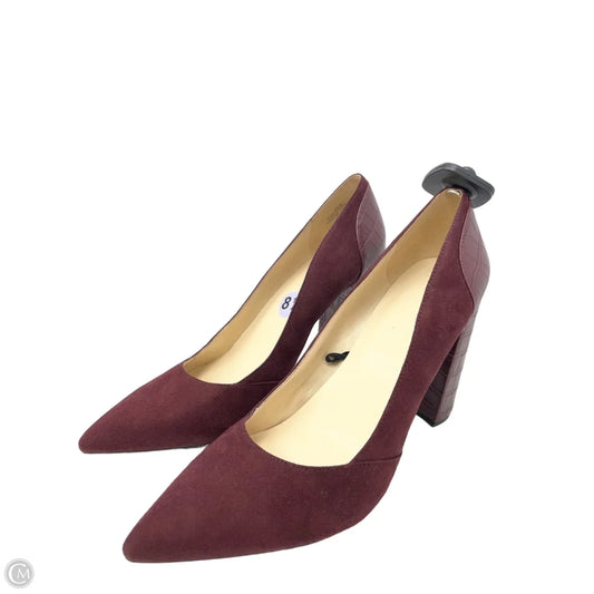 Shoes Heels Block By Nine West In Red, Size: 8.5
