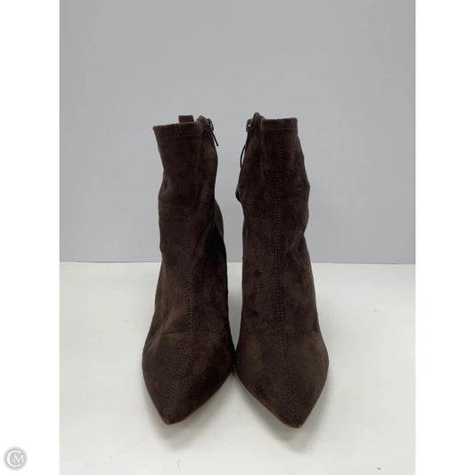 Boots Ankle Heels By Steve Madden In Brown, Size: 8.5