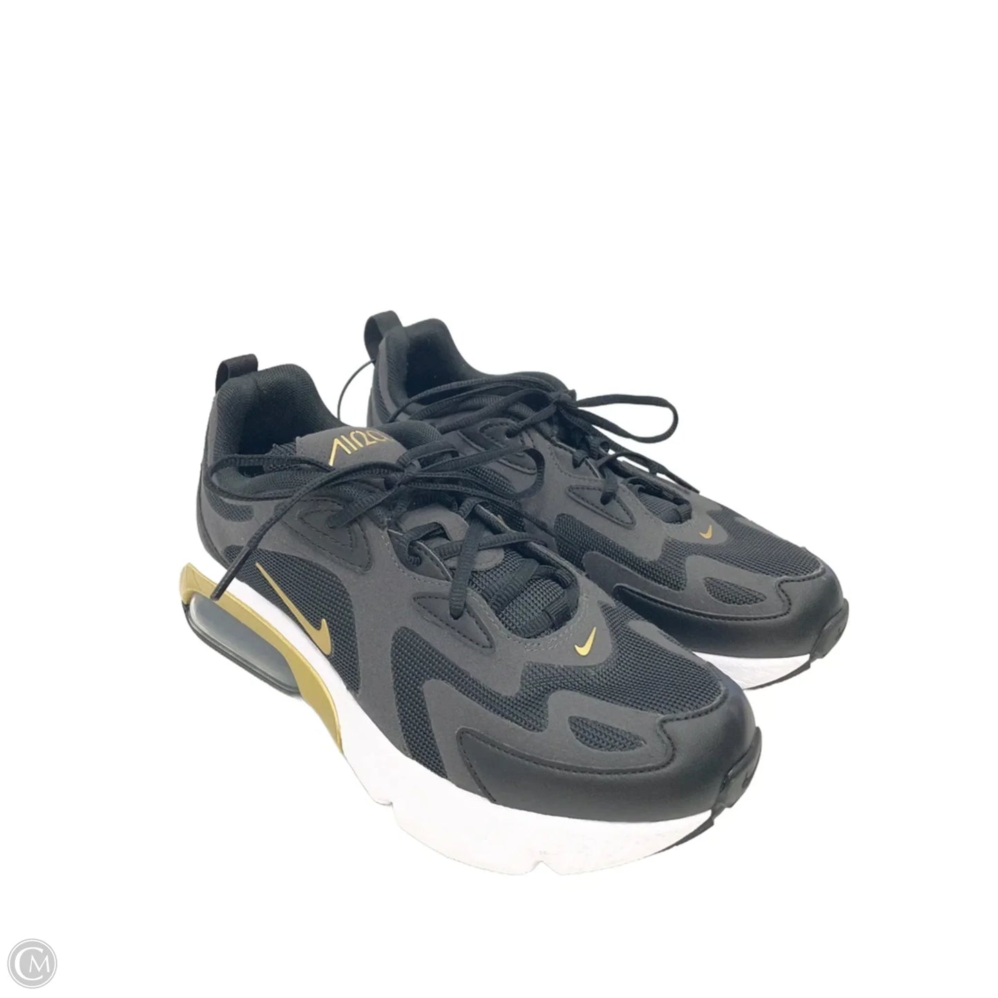 Shoes Athletic By Nike In Black & Gold, Size: 7.5