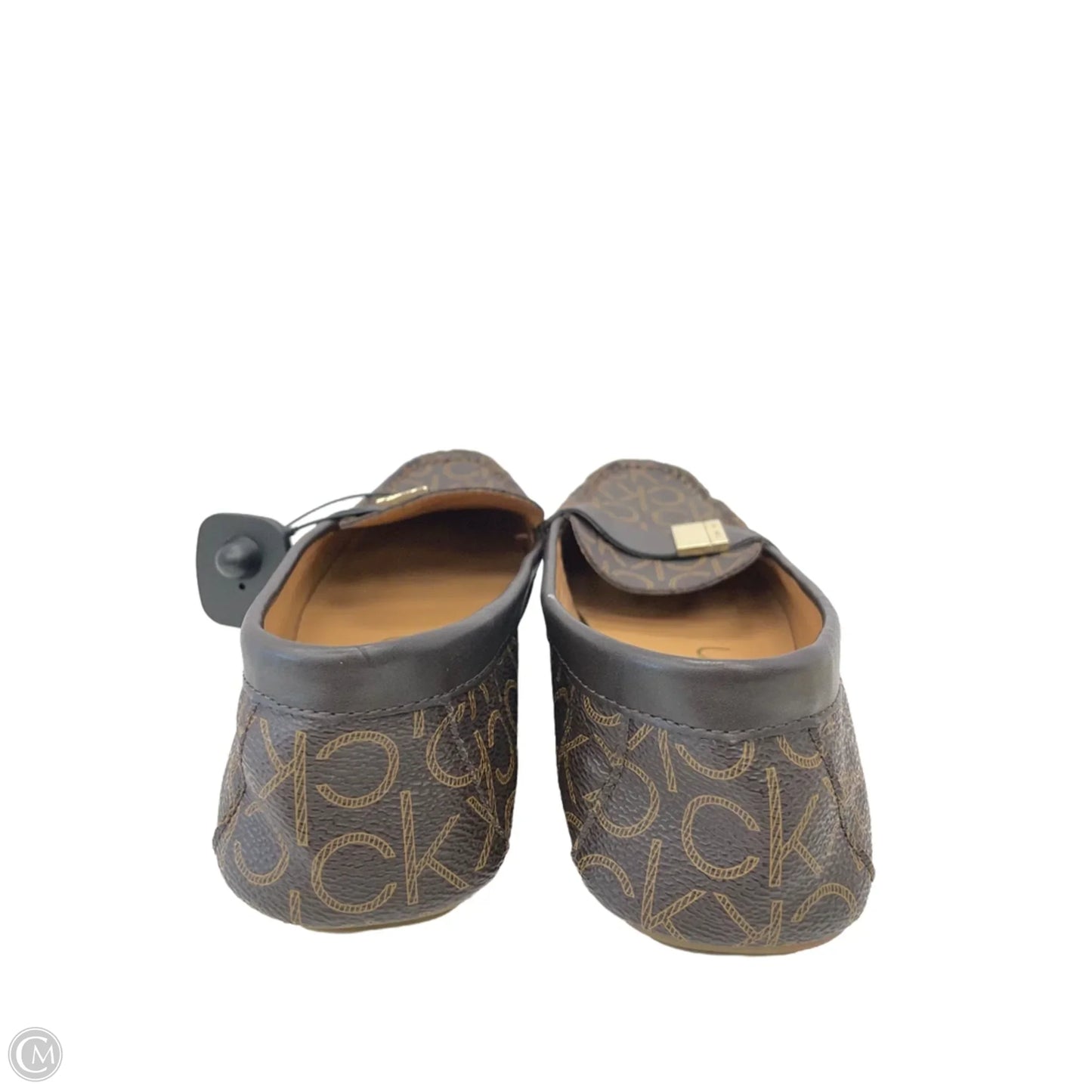 Shoes Flats By Calvin Klein In Brown, Size: 11