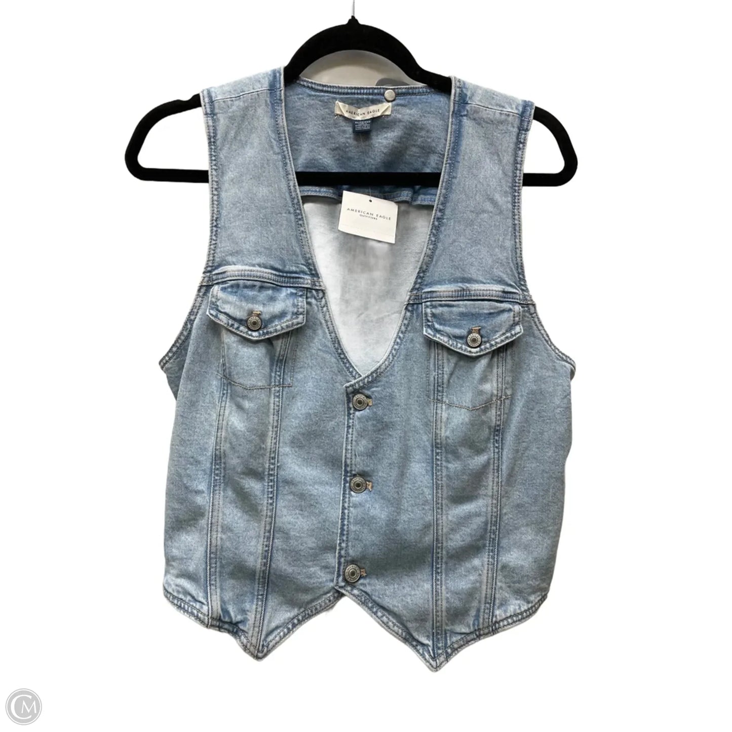 Vest Other By American Eagle In Blue Denim, Size: Xl