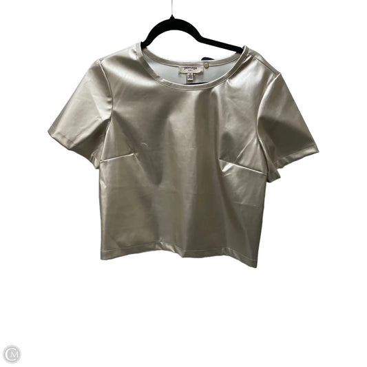 Blouse Short Sleeve By Porridge In Gold, Size: M