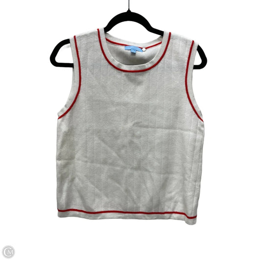 Top Short Sleeve By Draper James In Red & White, Size: Xl