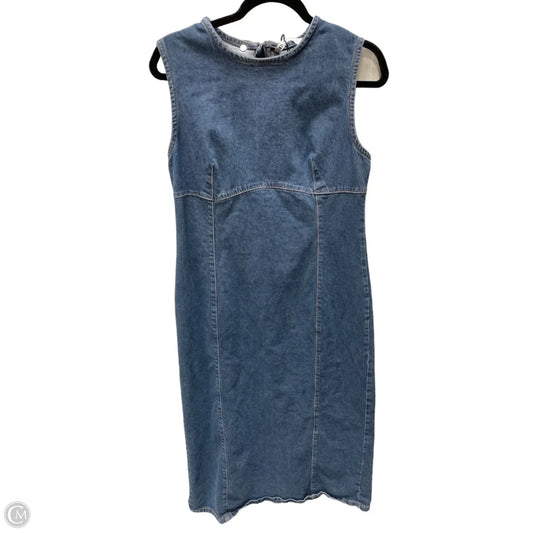 Dress Casual Maxi By Zara In Blue Denim, Size: Xl