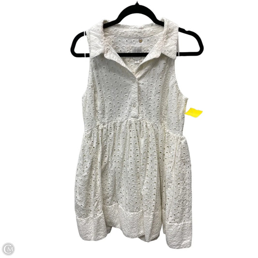 Dress Casual Short By Maeve In Cream, Size: Xl
