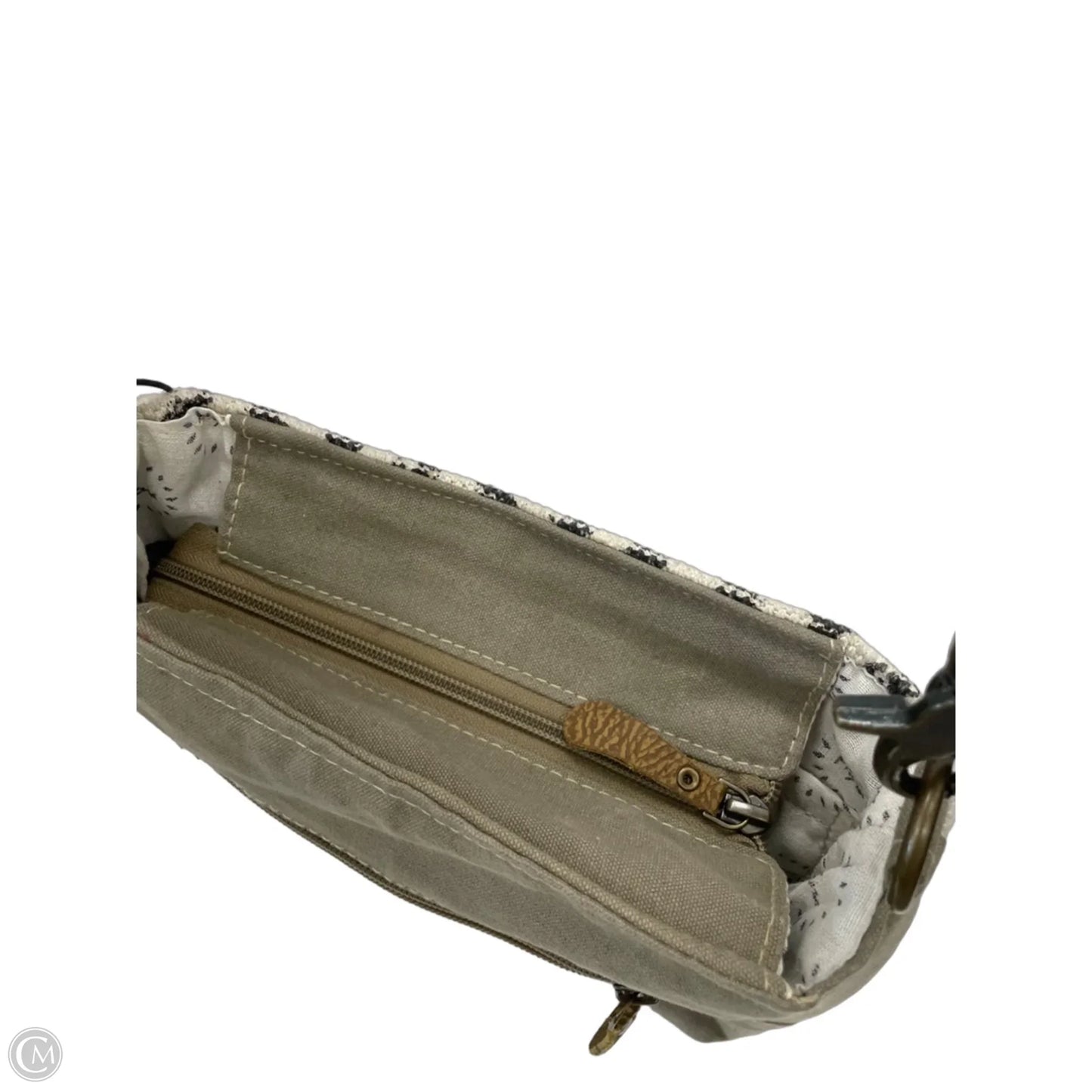 Crossbody Leather By Mystree, Size: Medium