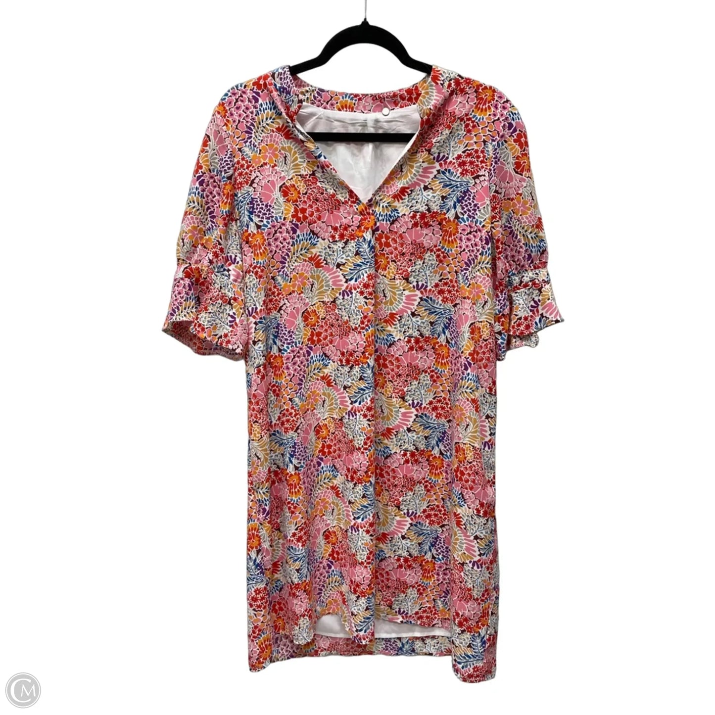 Dress Casual Midi By Clothes Mentor In Floral Print, Size: L
