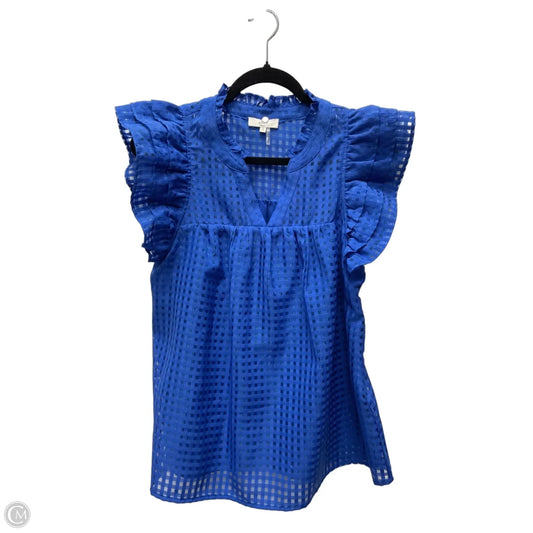 Top Short Sleeve By Entro In Blue, Size: S