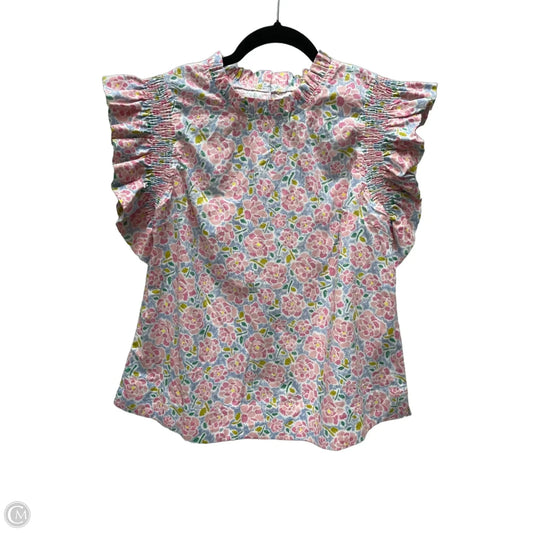 Top Short Sleeve By Jodifl In Floral Print, Size: S