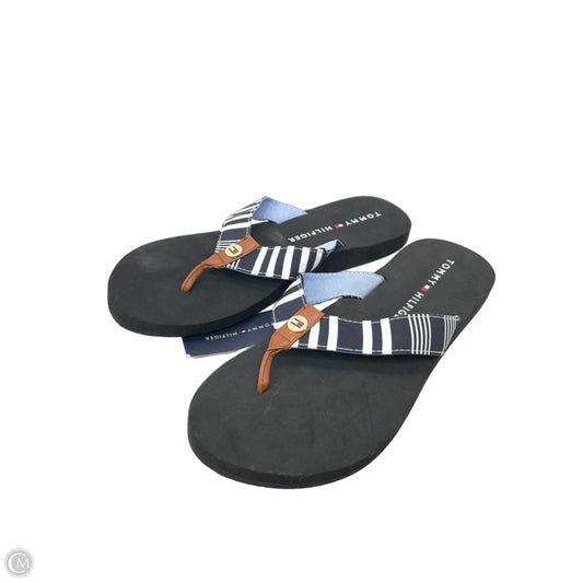 Sandals Flats By Tommy Hilfiger In Black, Size: 7