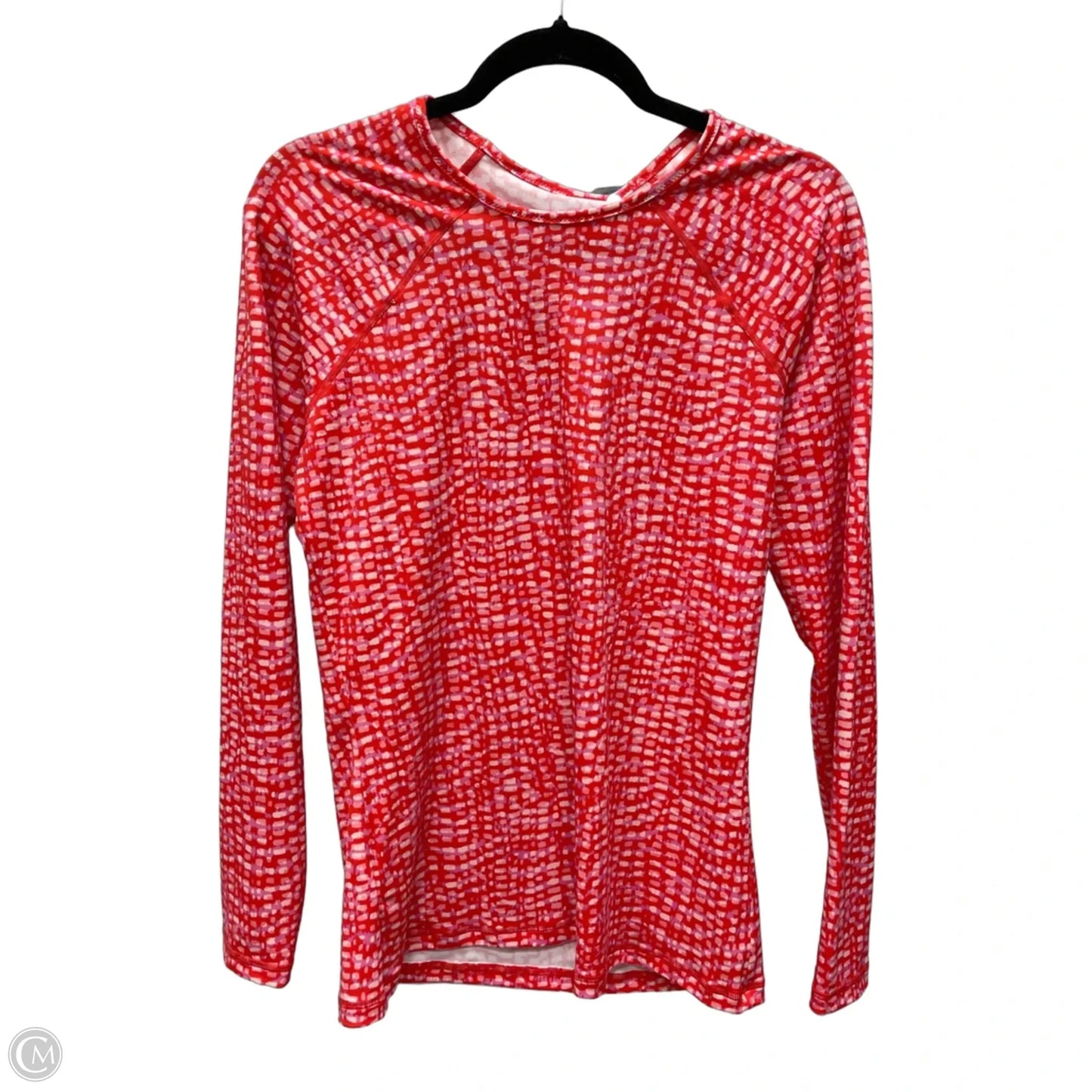 Athletic Top Long Sleeve Crewneck By Athleta In Pink & Red, Size: L
