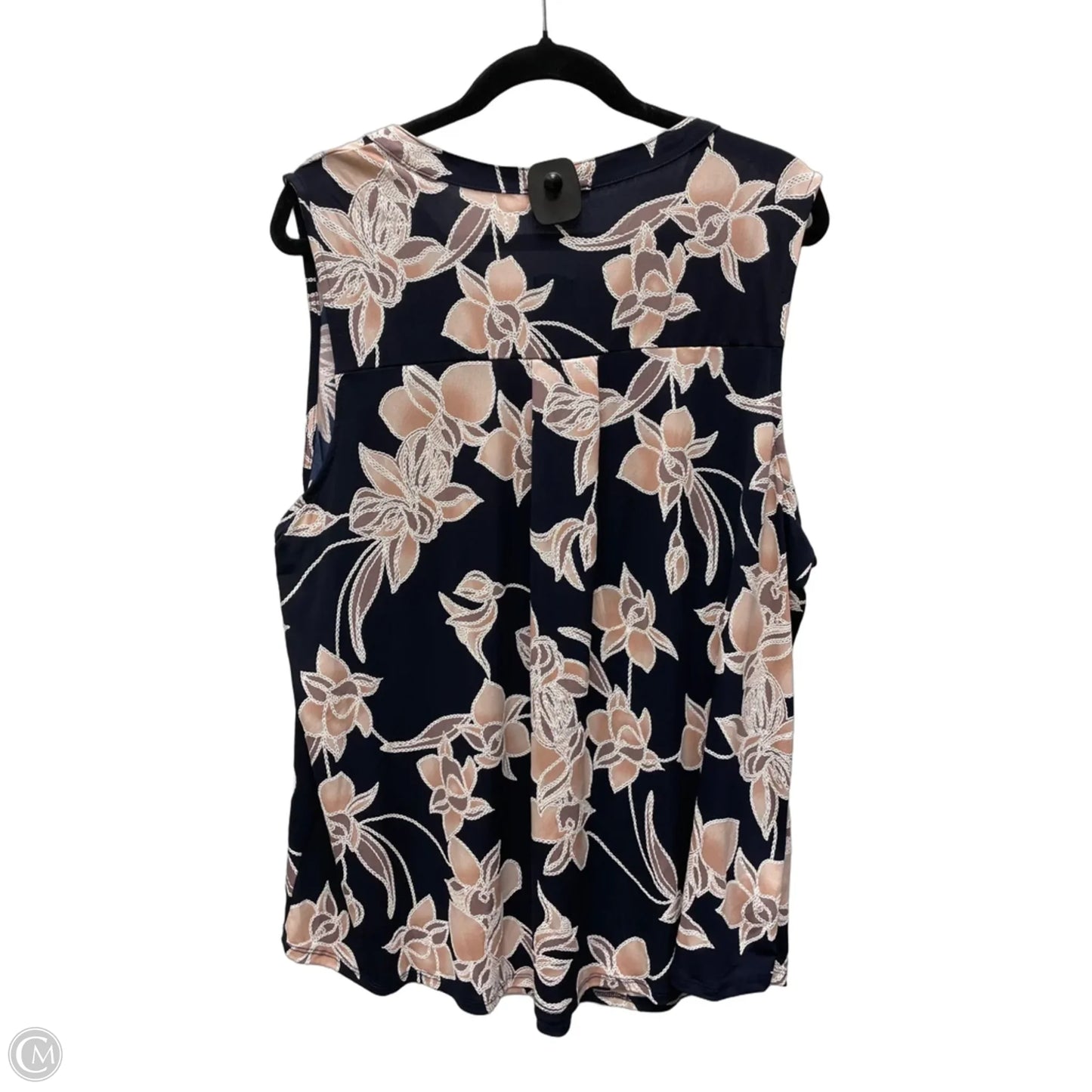 Blouse Sleeveless By Papermoon In Floral Print, Size: 3x