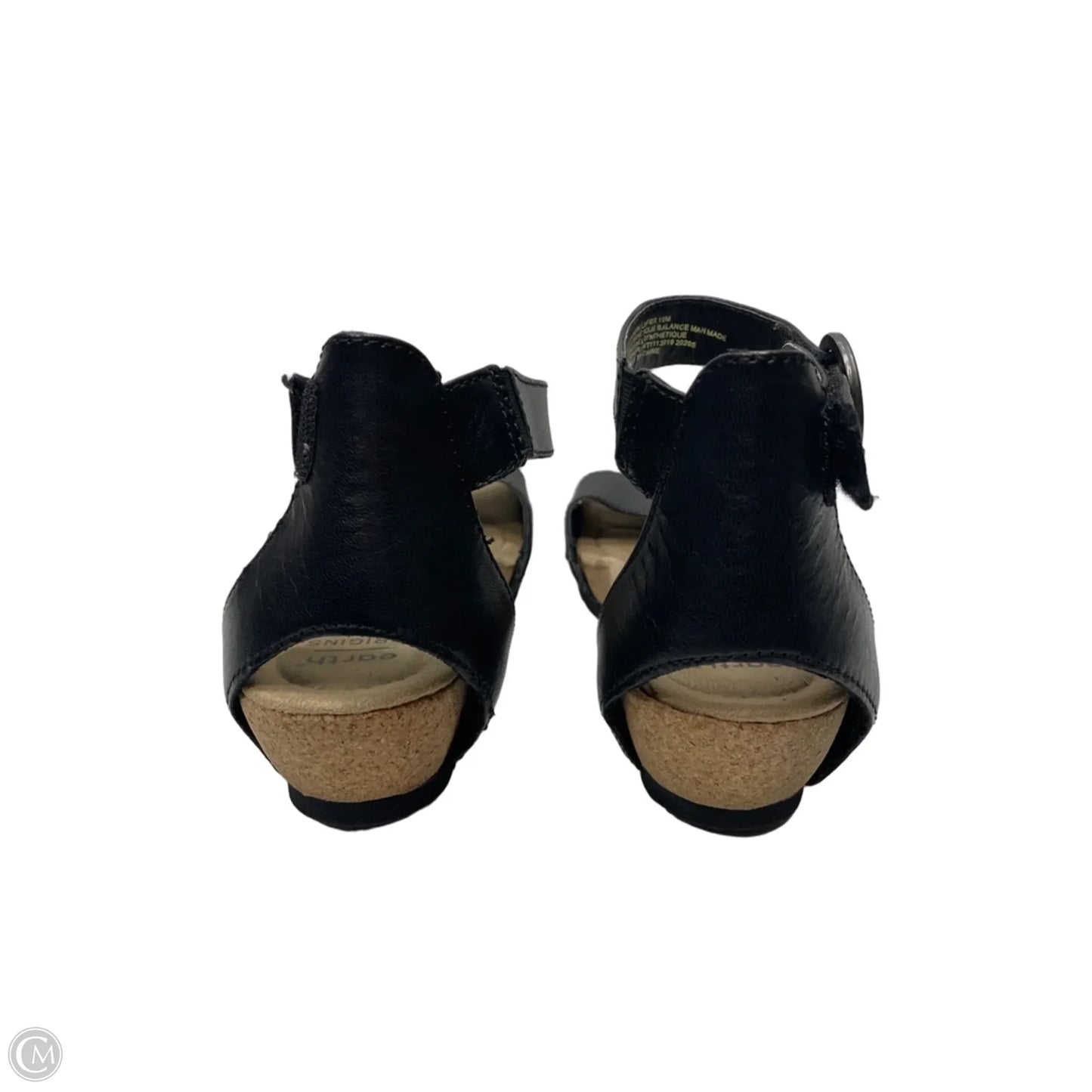 Sandals Heels Platform By Earth Origins In Black & Tan, Size: 10