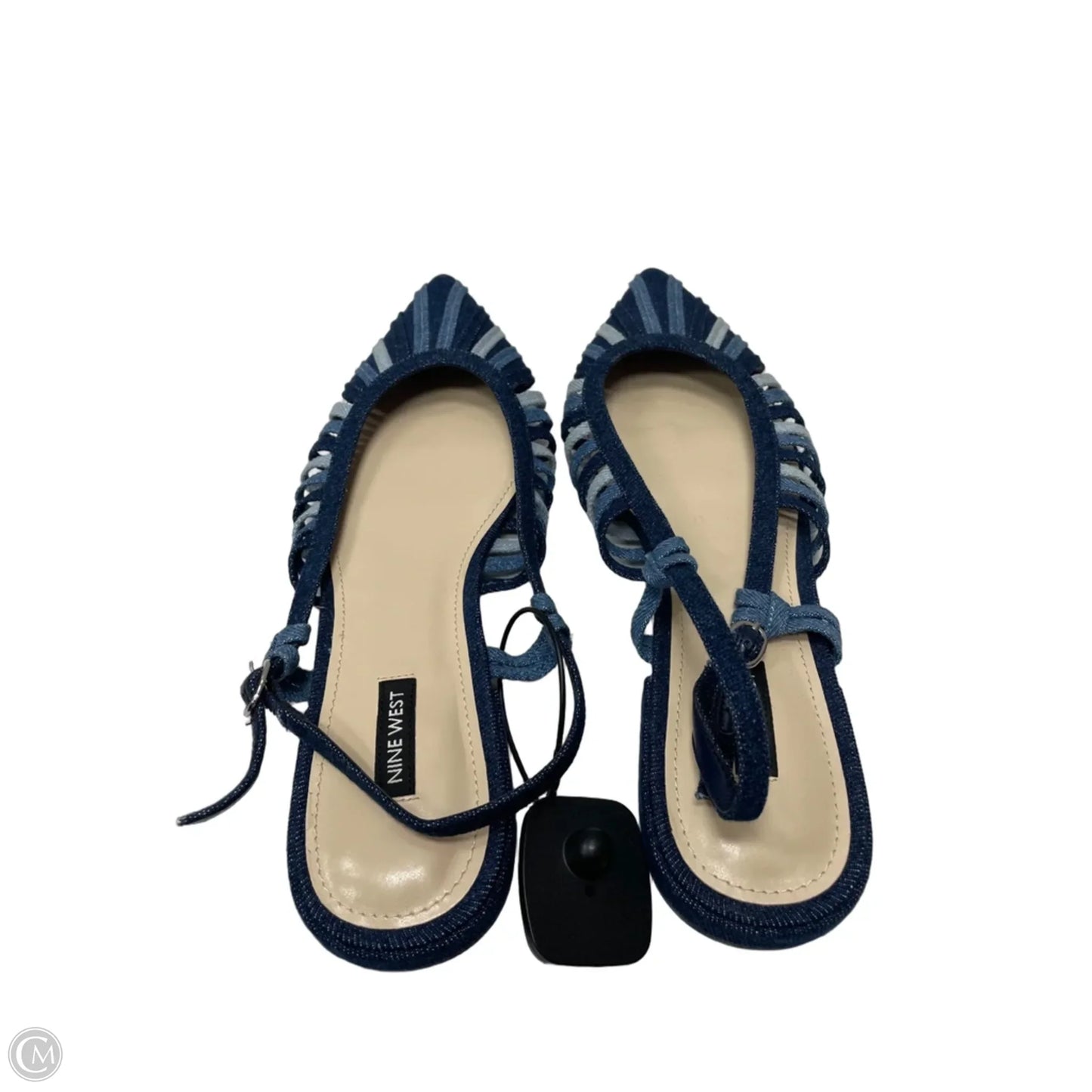 Shoes Flats By Nine West In Blue Denim, Size: 10