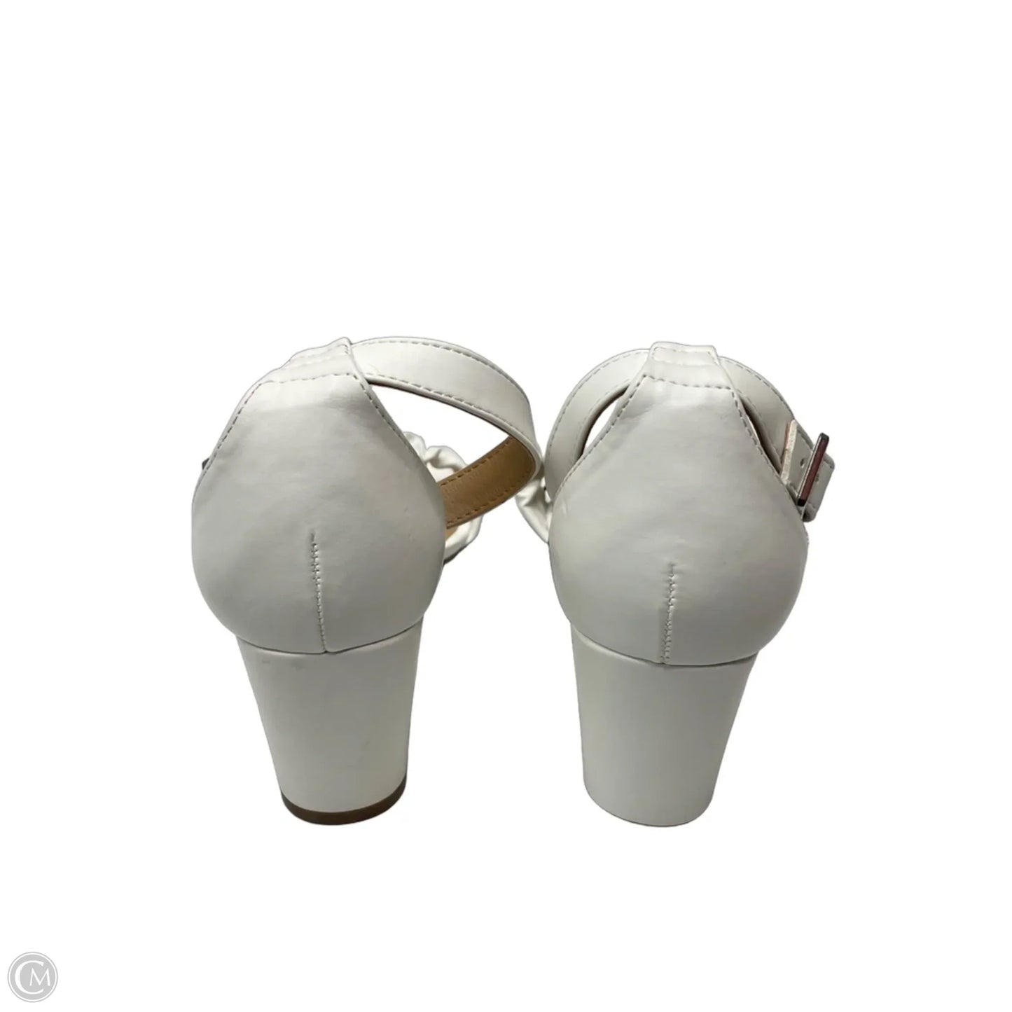 Shoes Heels Block By White Mountain In White, Size: 10