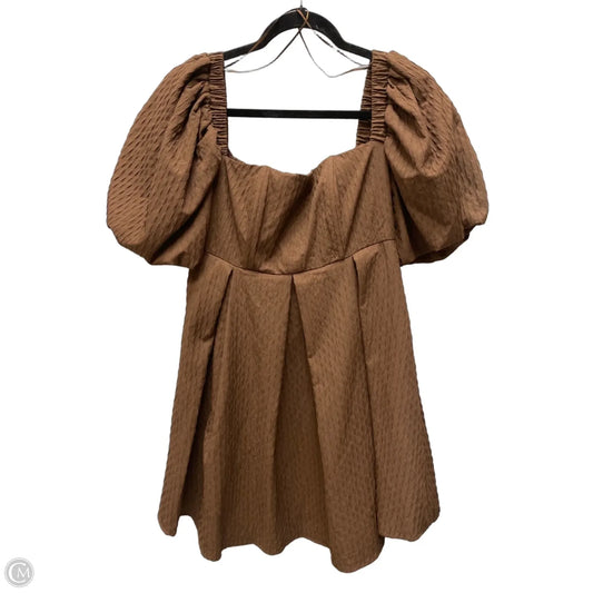 Dress Casual Short By Glam In Brown, Size: L