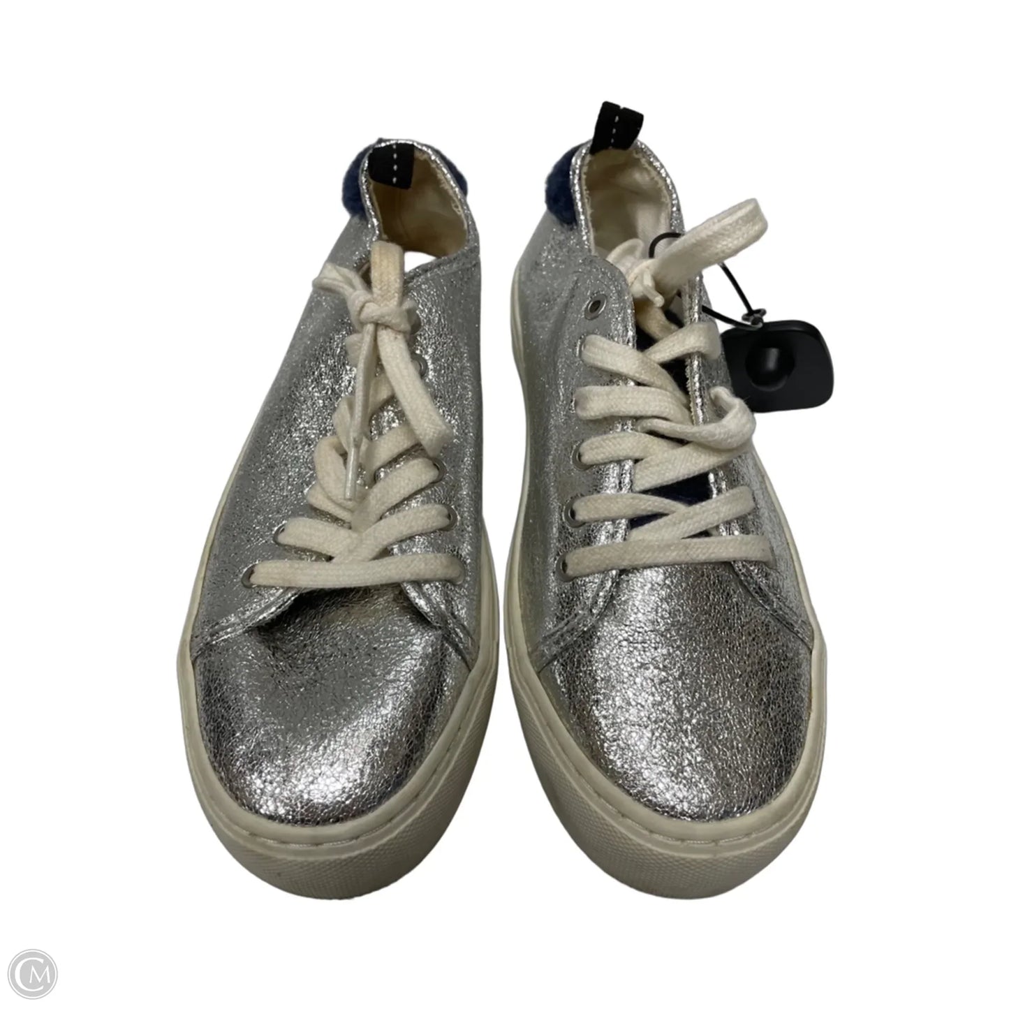 Shoes Sneakers By Zara Basic In Silver, Size: 7.5