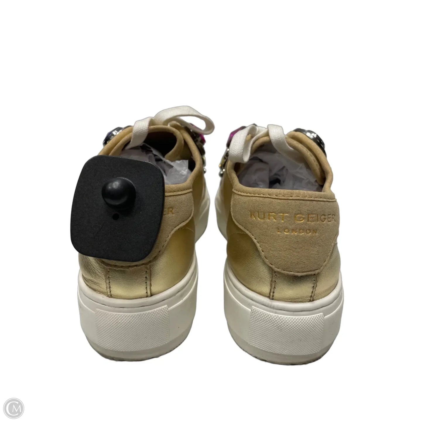Shoes Designer By Kurt Geiger In Gold, Size: 7