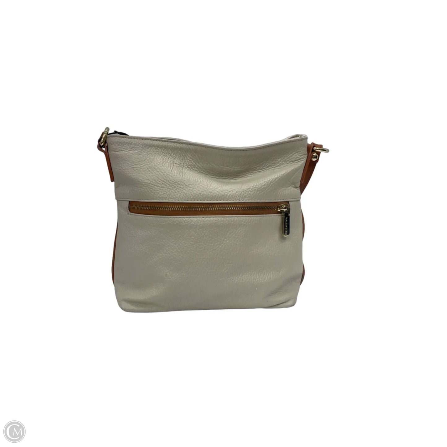 Handbag Leather By Valentina, Size: Small