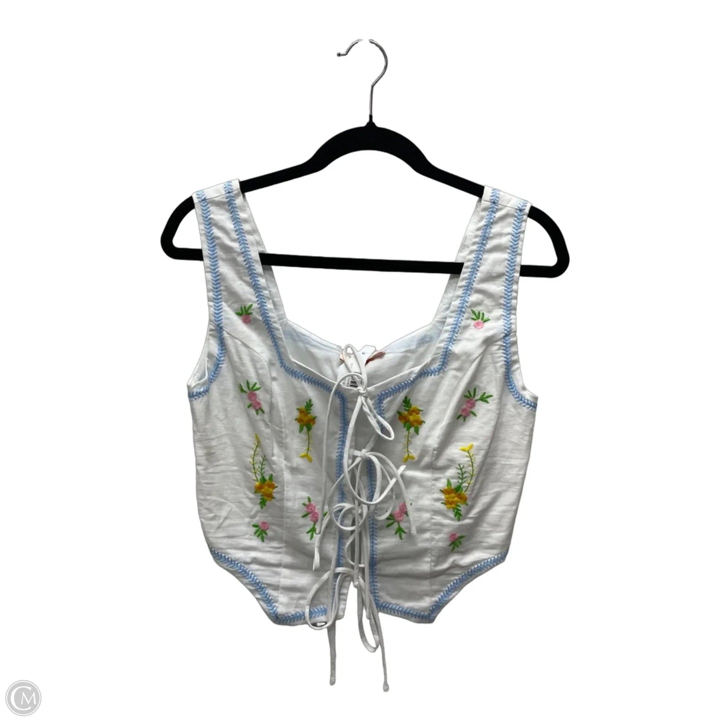 Top Sleeveless By Olivaceous In Floral Print, Size: M