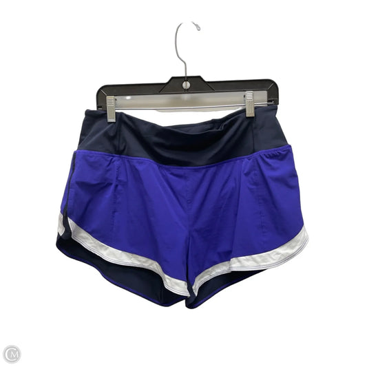 Athletic Shorts By Athleta In Black & Purple, Size: M