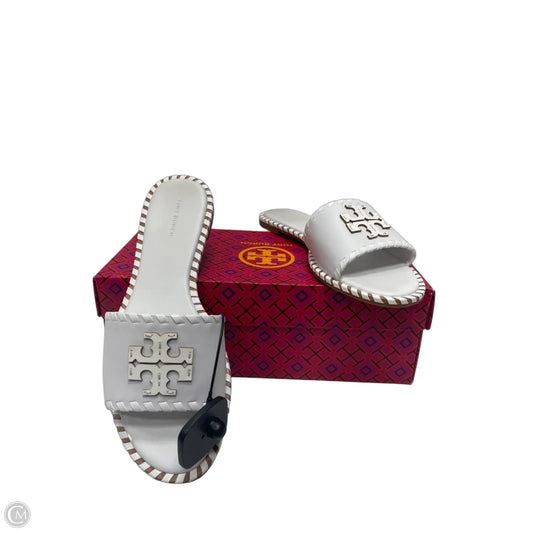 Sandals Designer By Tory Burch In White, Size: 9.5
