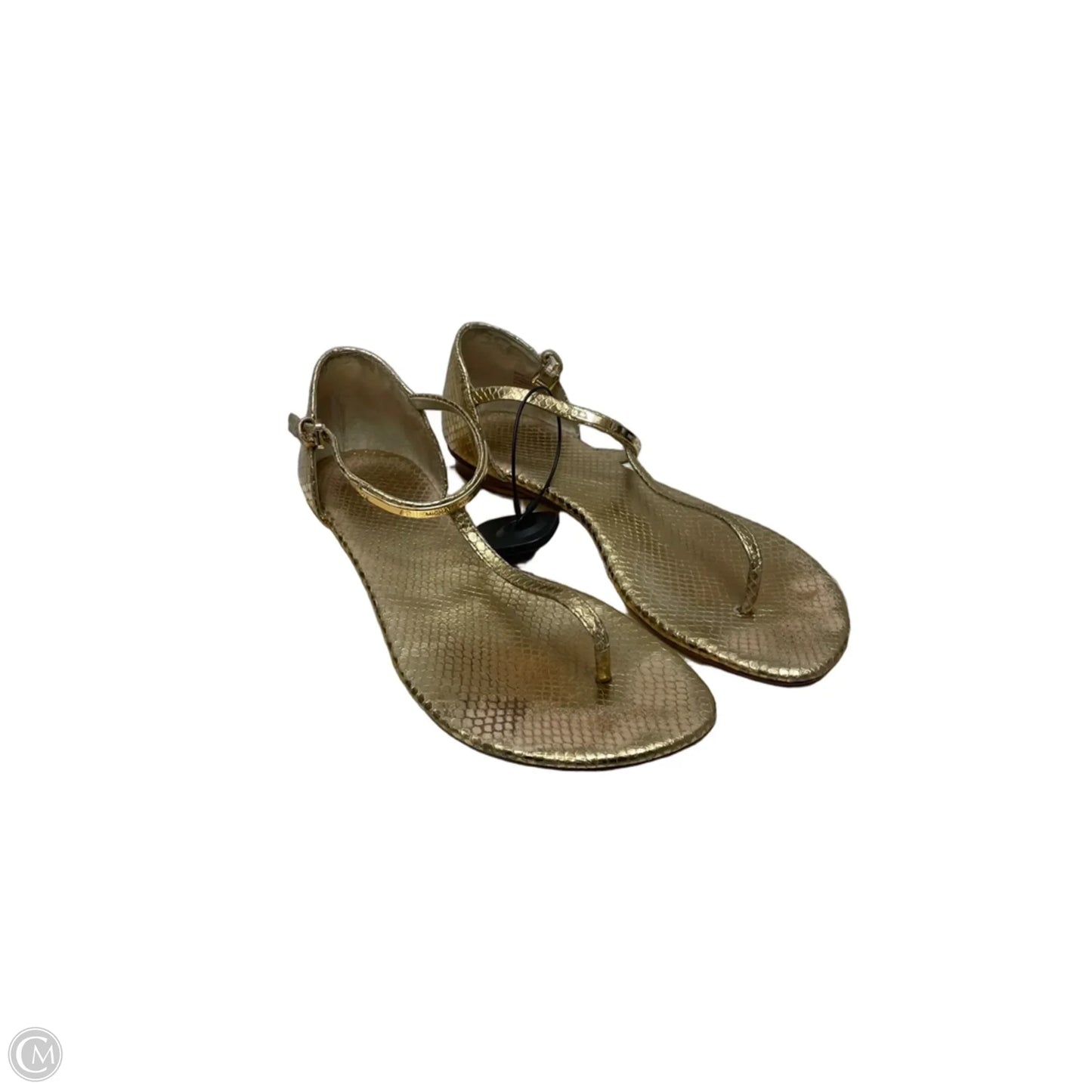 Sandals Designer By Michael Kors In Gold, Size: 9.5