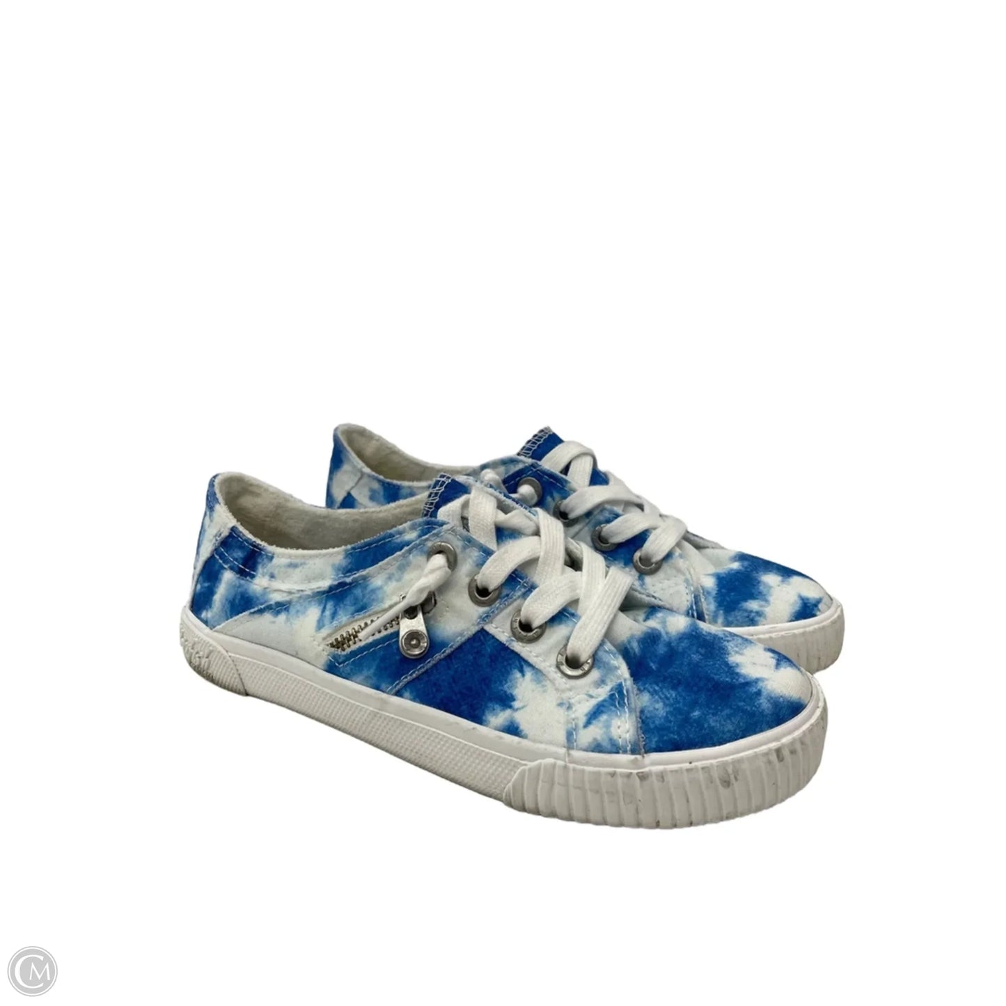 Shoes Flats By Blowfish In Blue & White, Size: 6.5