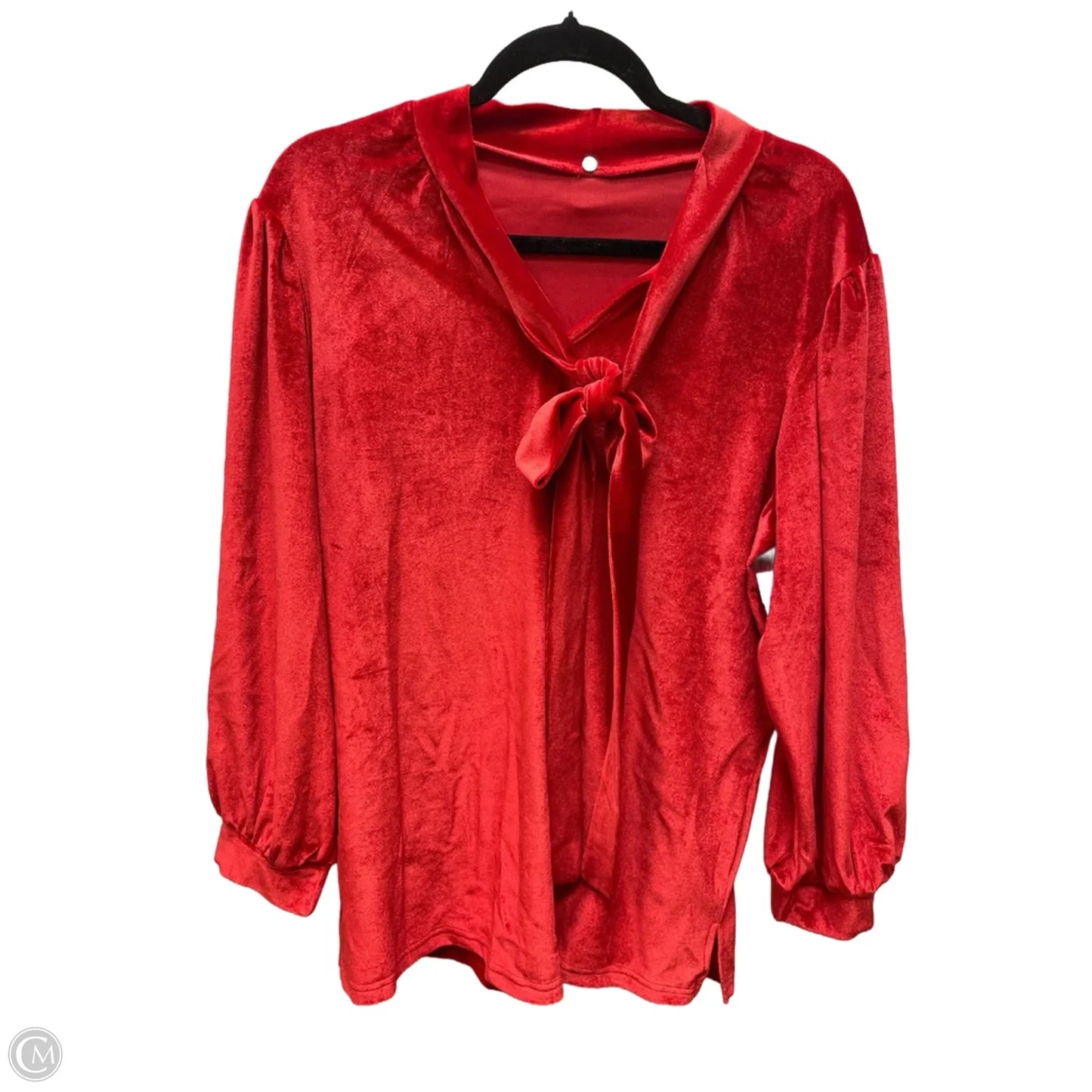 Top Long Sleeve By Clothes Mentor In Red, Size: 1x