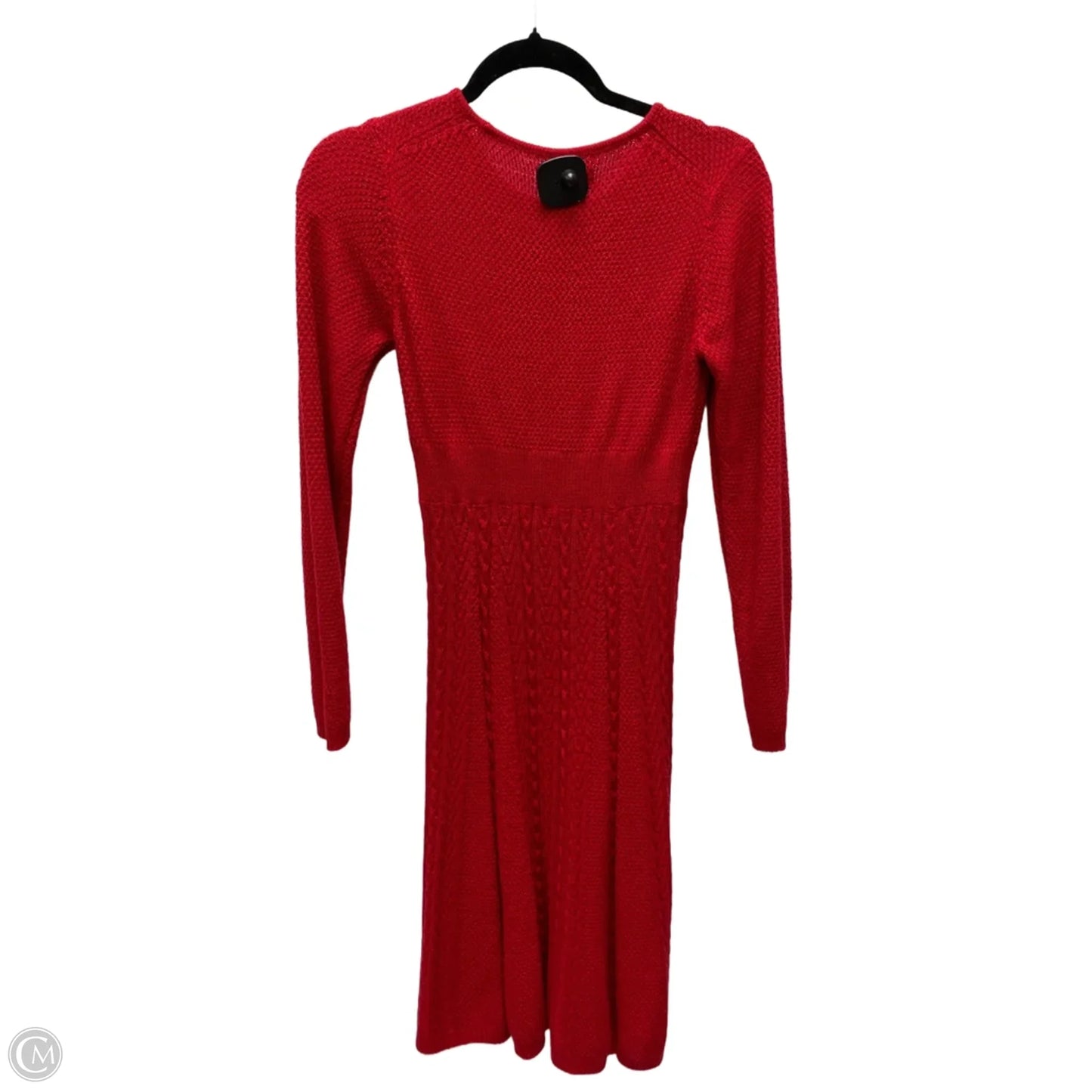 Dress Sweater By Calvin Klein In Red, Size: S