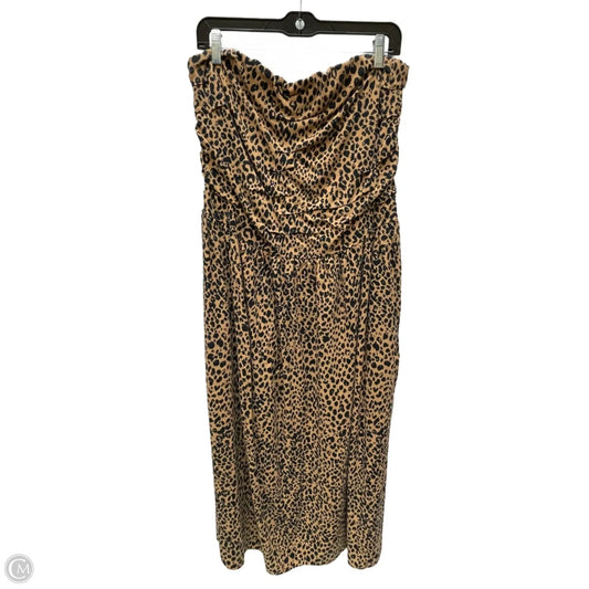 Dress Casual Midi By Universal Thread In Animal Print, Size: L
