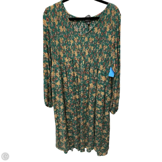 Dress Casual Midi By Torrid In Floral Print, Size: 2x