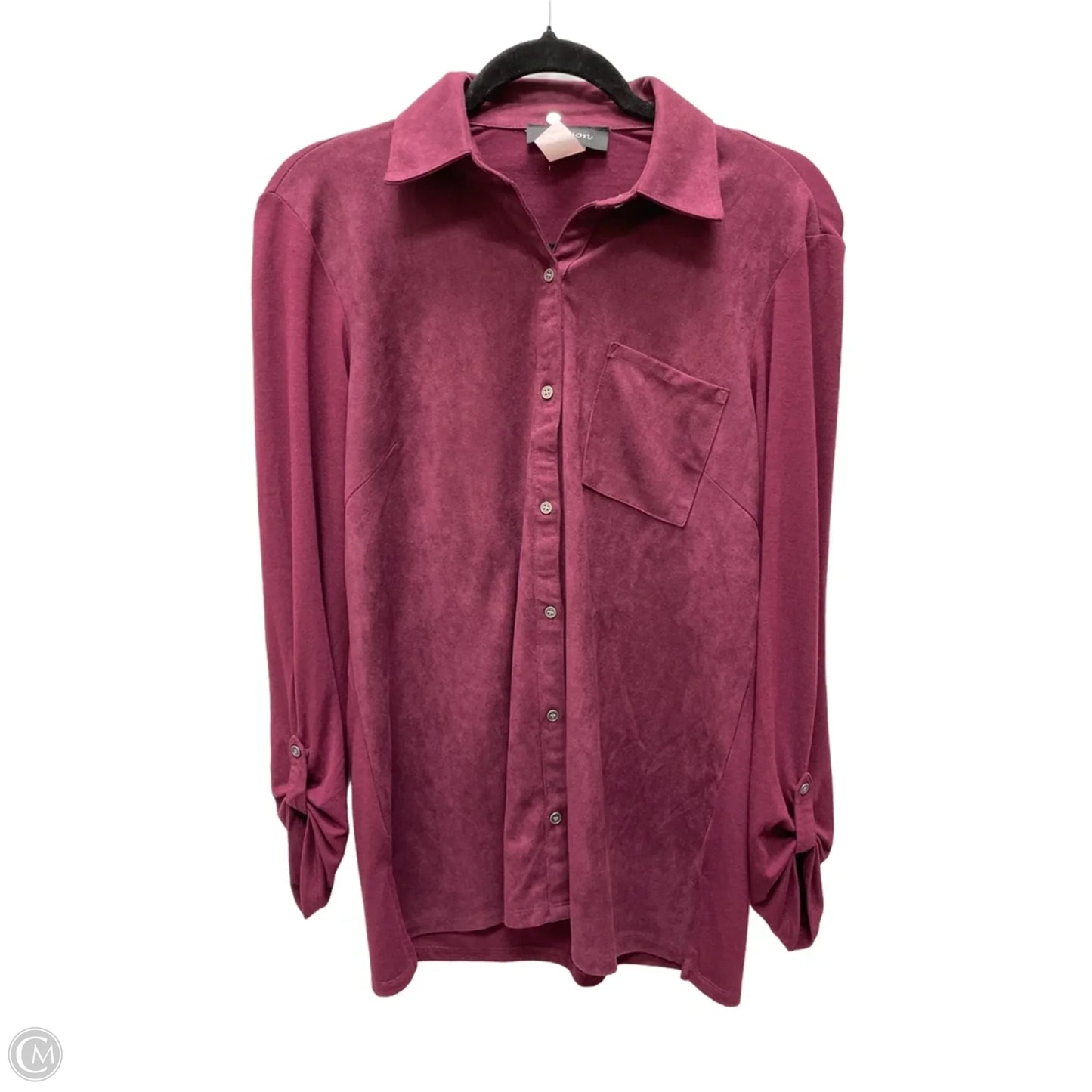Top Long Sleeve By Grayson In Purple, Size: S