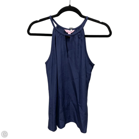 Top Sleeveless Designer By Lilly Pulitzer In Navy, Size: Xs